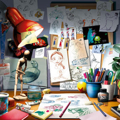 Ravensburger Disney Pixar The Artist's Desk Jigsaw Puzzle (1000 Pieces)