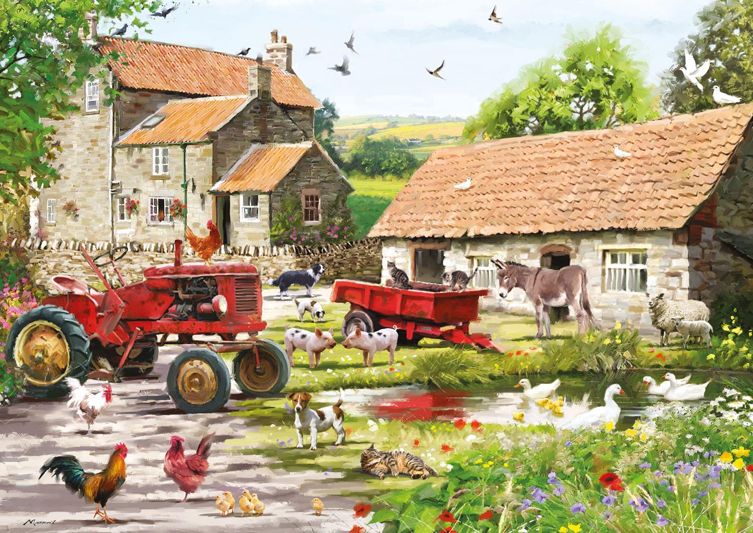 Otter House On The Farm Jigsaw Puzzle (500 Pieces)