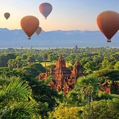 Schmidt Hot Air Balloons, Myanmar Jigsaw Puzzle (1000 Pieces)