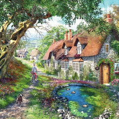 Ravensburger Down the Lane No.1 Flower Hill Lane Jigsaw Puzzle (1000 Pieces)