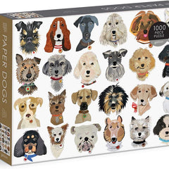 Galison Paper Dogs  Jigsaw Puzzle (1000 Pieces)