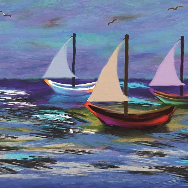 Multi Coloured Boats Jigsaw Puzzle (1000 Pieces)