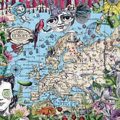 Ravensburger European Map Quirky Circus Jigsaw Puzzle (500 Pieces)