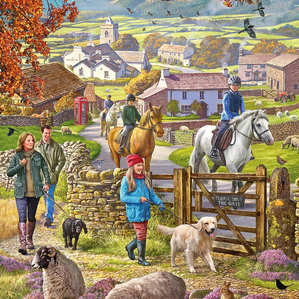 Otter House Autumn Walk Jigsaw Puzzle (1000 Pieces)