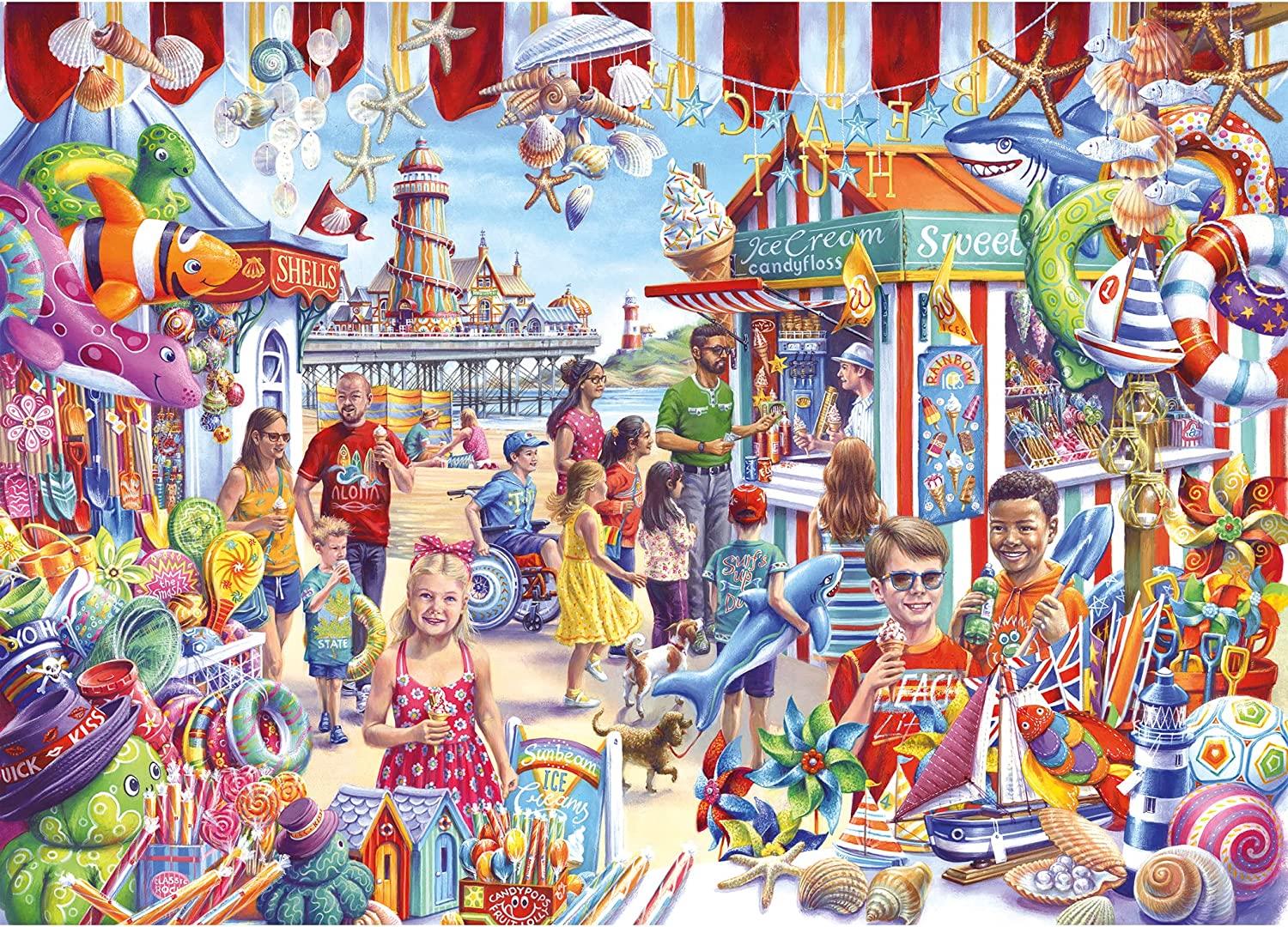 Gibsons Seaside Souvenirs Jigsaw Puzzle (1000 Pieces)