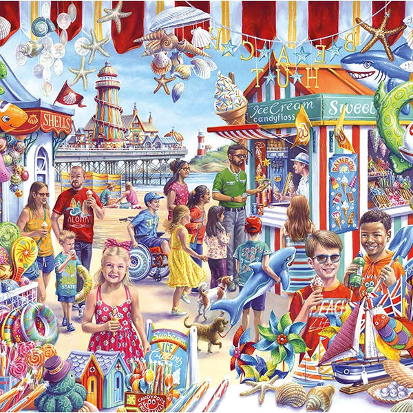 Gibsons Seaside Souvenirs Jigsaw Puzzle (1000 Pieces)