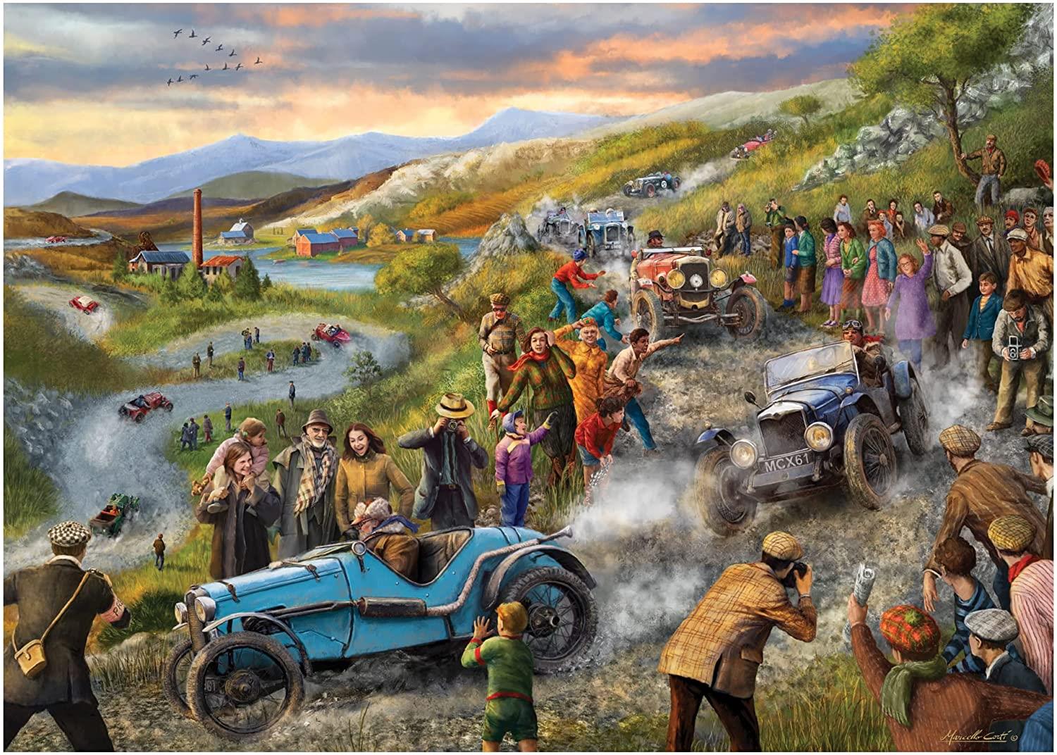 Falcon Deluxe Vintage Car Rally Jigsaw Puzzle (1000 Pieces)