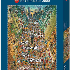 Heye Protest! Degano Jigsaw Puzzle (2000 Pieces)