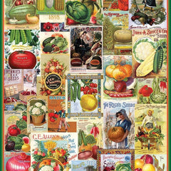 Eurographics Vegetables Seed Catalogue Jigsaw Puzzle (1000 Pieces)