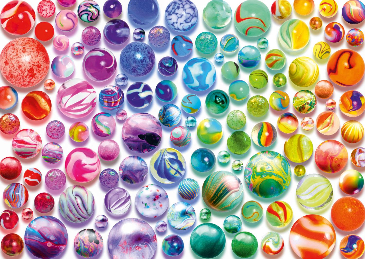 Schmidt Rainbow Marbles Jigsaw Puzzle (1000 Pieces)