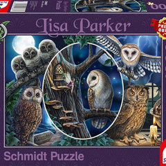 Schmidt Lisa Parker: Mysterious Owls Jigsaw Puzzle (1000 Pieces)