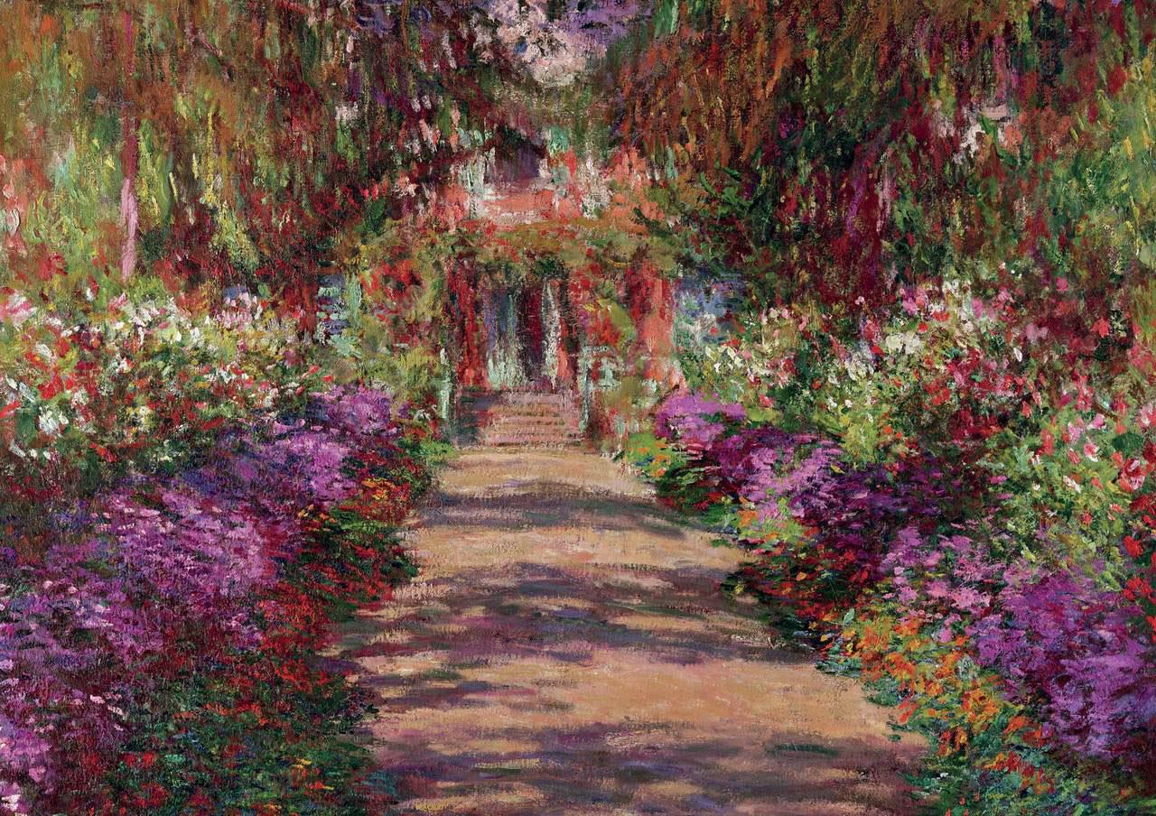 Piatnik A Pathway in Monet's Garden Giverny Jigsaw Puzzle (1000 Pieces)