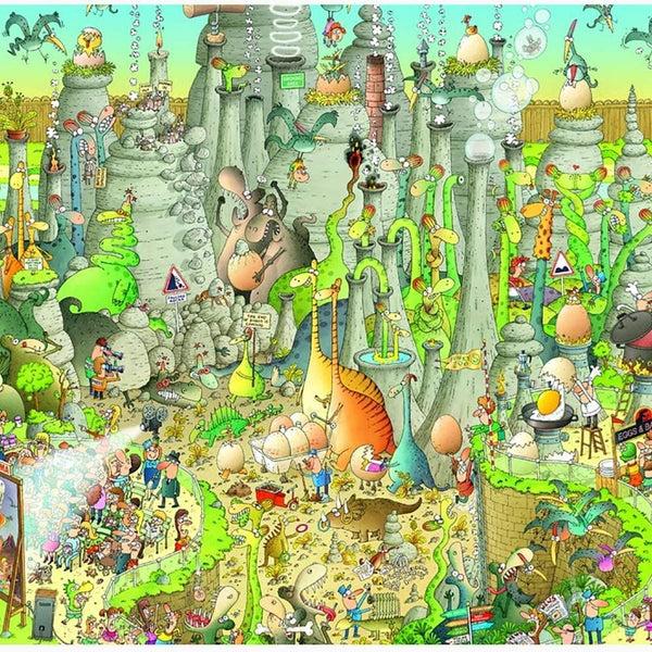 Heye Funky Zoo Jurassic Habitat Degano Jigsaw Puzzle (1000 Pieces)