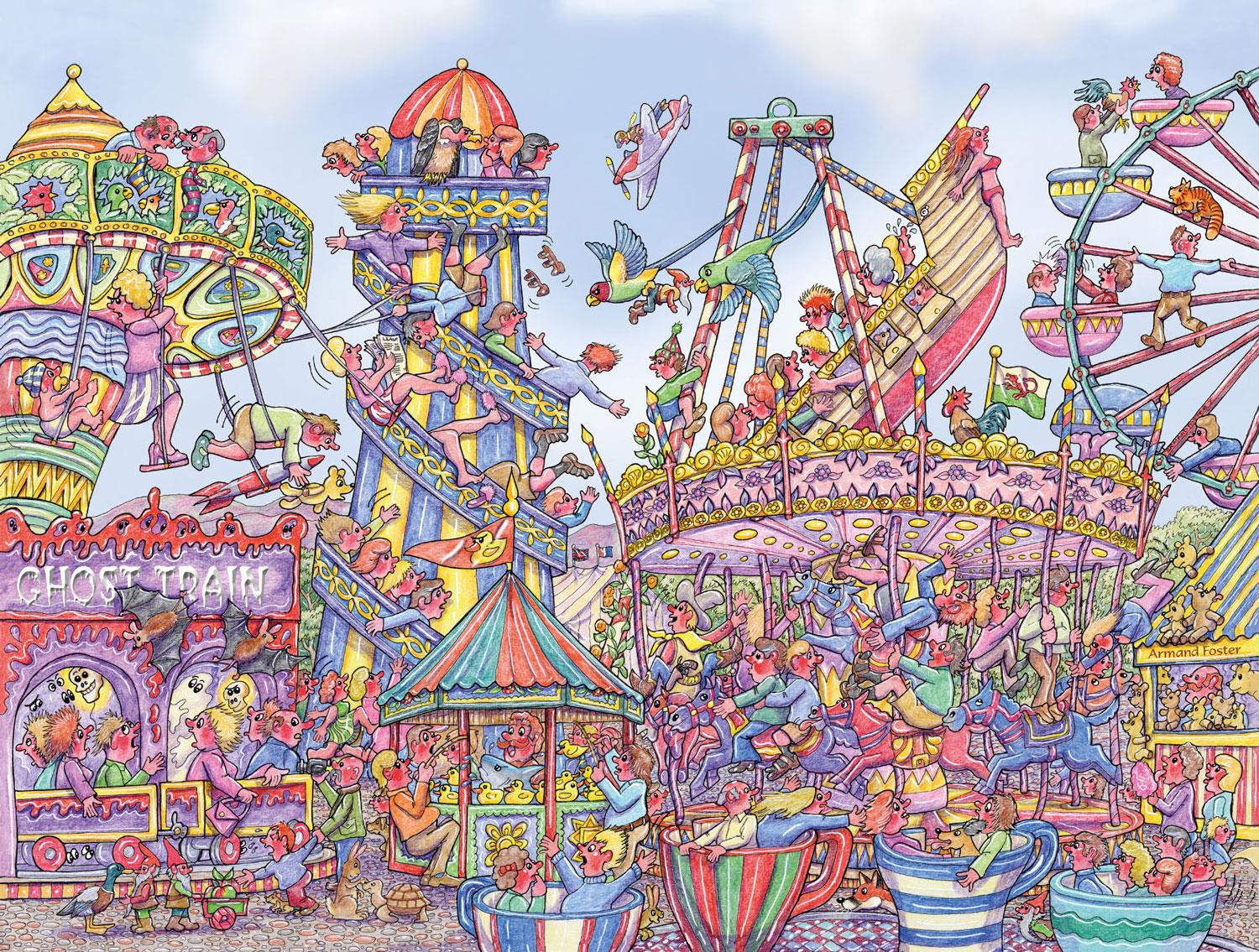 Fairground Fiasco - Armand Foster Jigsaw Puzzle (1000 Pieces)